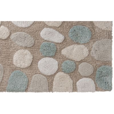 Tapis de bain déco en coton tufté 60x120cm