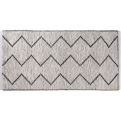 Tapis de bain déco en polycoton 60x120cm