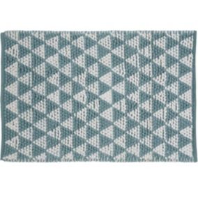 Tapis de bain déco en polycoton 60x120cm