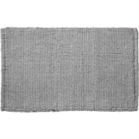 Tapis de bain en polycoton uni 50x80cm