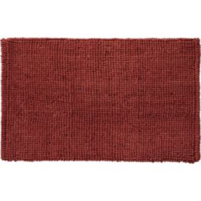 Tapis de bain en polycoton uni 50x80cm