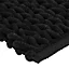 Tapis de bain épais effet grosse maille 50x75 cm coloris noir Khol, 5Five