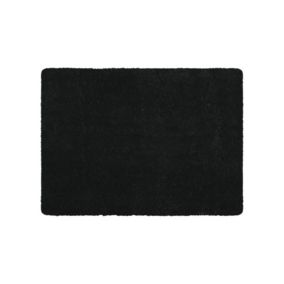 tapis de bain Microfibre 40x60cm Noir MSV