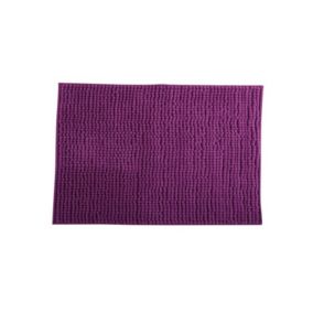 Tapis de bain Microfibre CHENILLE 40x60cm Violet MSV