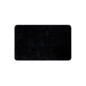 Tapis de bain Polyester  Microfibre ROSARIO 50x80cm Noir Spirella