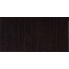 Tapis de bain rectangulaire en coton uni 60x120cm