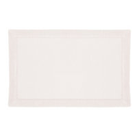 Tapis de bain rectangulaire Five Modern en polyuréthane coloris blanc L.80 x l.50 cm