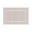 Tapis de bain rectangulaire GoodHome Cellna coloris galet en coton L.80 x l.50 cm