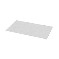 Tapis de bain rectangulaire GoodHome Elland coloris blanc en coton et polyester L.120 x l.70 cm
