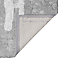 Tapis de bain rectangulaire GoodHome Hebo coloris gris minéral et blanc en coton et polyester L.80 x l.50 cm