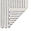 Tapis de bain rectangulaire GoodHome Islay coloris blanc et bleu en coton et polyester L.70 x l.50 cm
