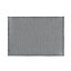 Tapis de bain rectangulaire GoodHome Kina coloris gris minéral en polyester L.70 x l.50 cm