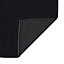 Tapis de bain rectangulaire GoodHome Kina coloris noir en polyester L.70 x l.50 cm
