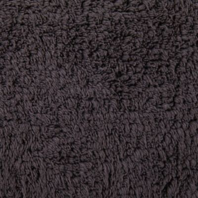 Tapis de bain rectangulaire GoodHome Koros anthracite en coton L.80 x l.50 cm