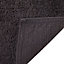Tapis de bain rectangulaire GoodHome Koros anthracite en coton L.80 x l.50 cm