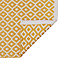 Tapis de bain rectangulaire GoodHome Koros coloris blanc et jaune miel en coton L.80 x l.50 cm