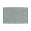 Tapis de bain rectangulaire GoodHome Koros coloris vert de gris en coton L.80 x l.50 cm