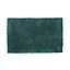 Tapis de bain rectangulaire GoodHome Sedna coloris vert pinède en polyester L.80 x l.50 cm