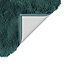 Tapis de bain rectangulaire GoodHome Sedna coloris vert pinède en polyester L.80 x l.50 cm