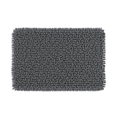 Tapis de bain rectangulaire Graphene anthracite