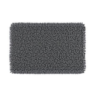 Tapis de bain rectangulaire Graphene anthracite