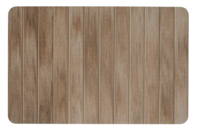 Tapis de bain rectangulaire L.39 x l.60 cm effet bois Wenko Argiri