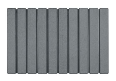 Tapis de bain rectangulaire L.39 x l.60 cm gris Wenko Tritea