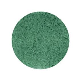 Tapis de bain rond Microfibre HIGHLAND 110cm Vert Basil Spirella