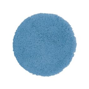 Tapis de bain rond Microfibre HIGHLAND 60cm Bleu ciel Spirella