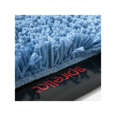 Tapis de bain rond Microfibre HIGHLAND 60cm Bleu ciel Spirella