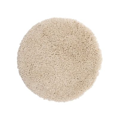 Tapis De Bain Rond Antidérapant Brandsseller 60 Cm - Microfibre Douce Lavable - Beige - Confort Et Sécurité Pour Votre Salle De Bain
