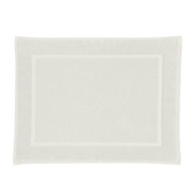 Tapis de bain uni en coton éponge Oeko-Tex 50x70cm