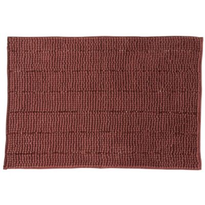 Tapis de bain uni en polyester 50x70cm