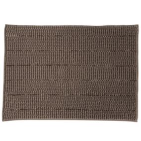 Tapis de bain uni en polyester 50x70cm