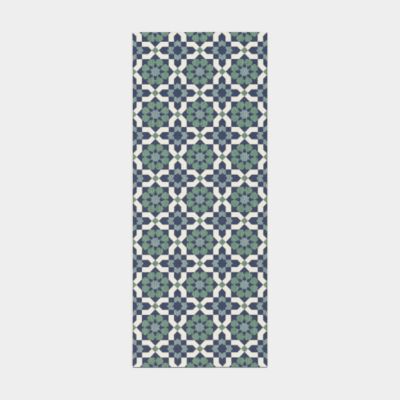 Tapis de couloir et cuisine - Lucienne - Bleu nuit - 80 x 200 cm