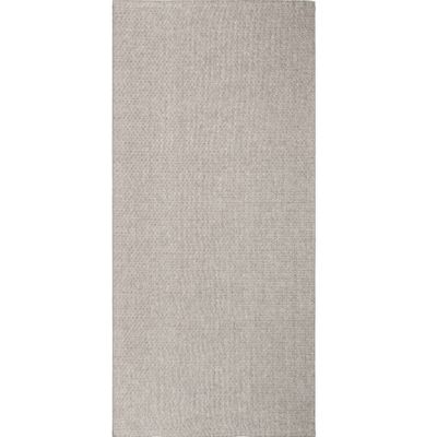 Tapis de couloir extérieur/intérieur aspect jute gris 80x150