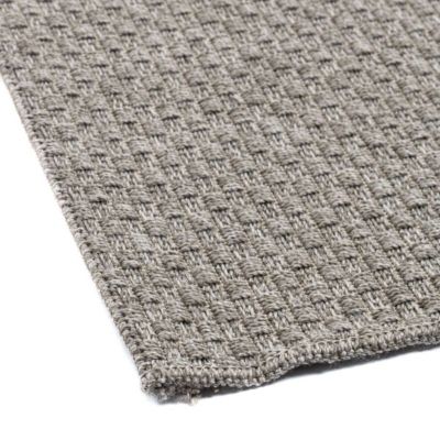 Tapis de couloir extérieur/intérieur aspect jute gris 80x150