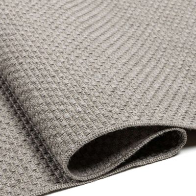 Tapis de couloir extérieur/intérieur aspect jute gris 80x150