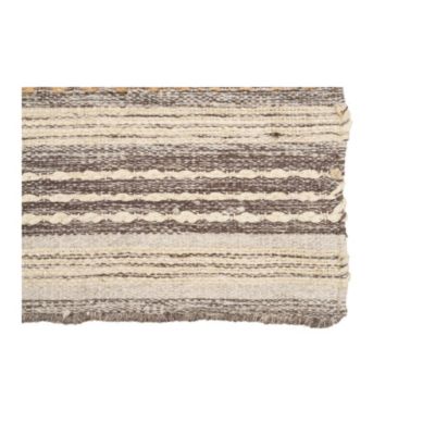 Tapis de Couloir Morena - Tapis Tissé à la Main en Naturel et Gris, 80x180 cm pour Décoration Élégante