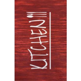 Tapis de cuisine KITCHEN 50 x 80 cm - Rouge