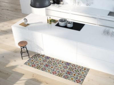 Tapis de cuisine lavable antidérapant ATTICGO multicolore rectangulaire dessins bohèmes 52x100 cm SPRINTY