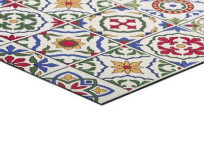 Tapis de cuisine lavable antidérapant ATTICGO multicolore rectangulaire dessins bohèmes 52x100 cm SPRINTY