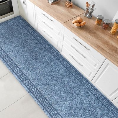 Tapis de cuisine sur mesure, Primaverum, Bleu acier 66 x 150 cm