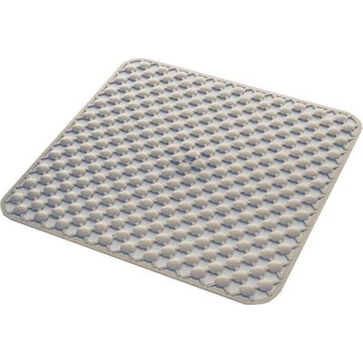 Tapis de douche antidérapant en caoutchouc GEO, 53 x 53 cm, beige