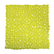 Tapis de douche antidérapant Galets vert 53 x 53 cm
