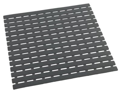 Tapis de douche antidérapant Arinos gris 54 x 54 cm