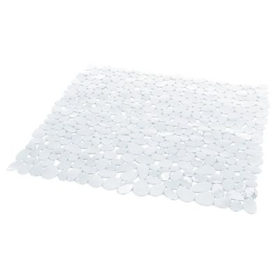 Tapis de douche RIVER 54x54 cm, antidérapant, PVC, transparent