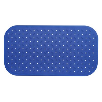 Tapis de fond de bain antidérapant 36x65 cm, bleu royal, MSV Class