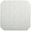 Tapis de fond de douche antidérapant 53x53 cm, caoutchouc naturel blanc, Ruby Spirella