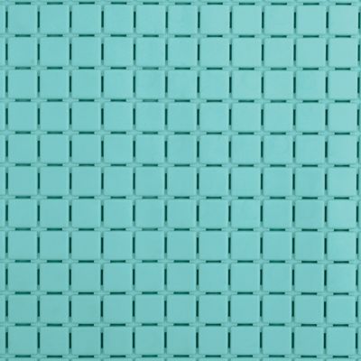 Tapis de fond de douche/baignoire antidérapant 54 x 54 cm, bleu aqua, Spirella Quadro